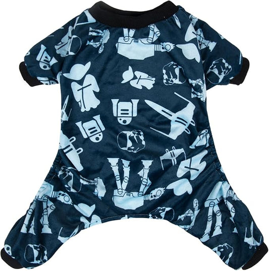 CuteBone Small Dogs Outfit Soft Puppy Onesies Pjs Dog Pajamas Pet Coat Cat Apparel Comfy Doggie Jumpsuit Bodysuit for All Seasons P47XS