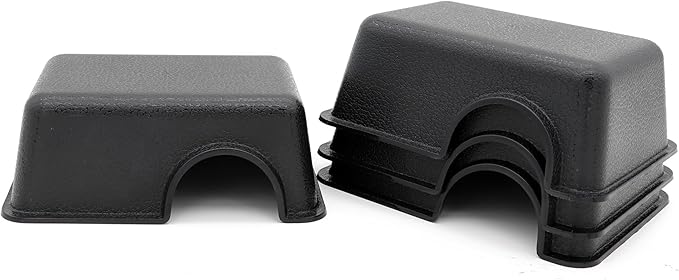 Reptile Hide Box Snake Hide Feel Secure and Safe, Gecko Hide (Black, XS 4 Pcs)