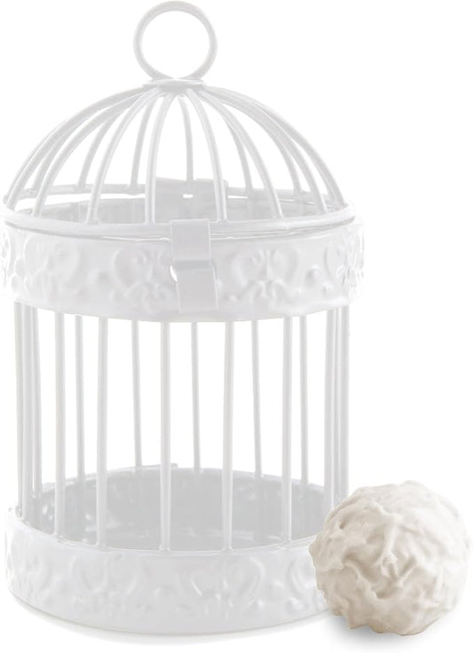 Weddingstar Miniature Round Birdcage Favors in White - Pack of 4