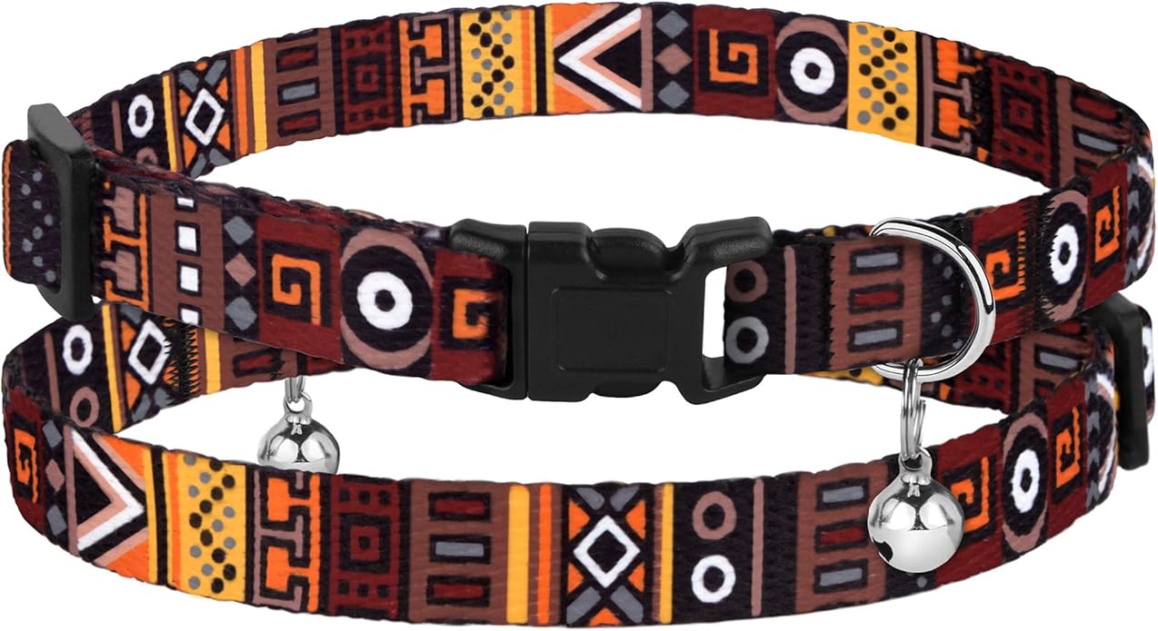 CollarDirect Cat Collar Breakaway with Removable Bell Set of 2 PCS