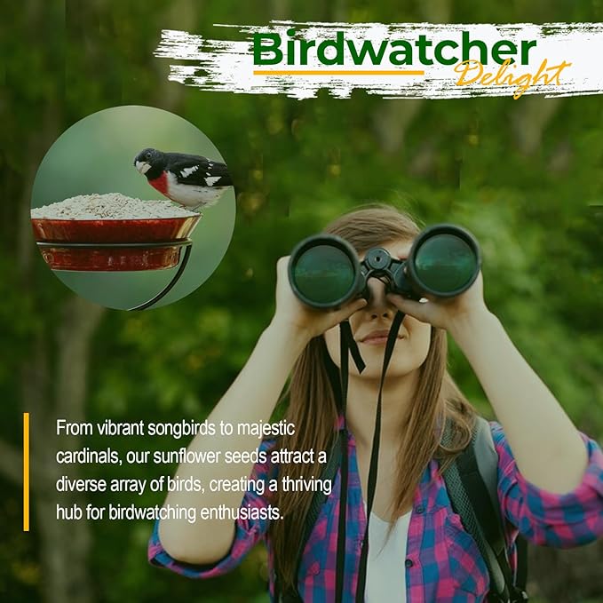 Old Potters Wildlife Sunflower Hearts & Chips for Bird Feeding and Wildlife Bird attracting, Non-GMO and USA Grown, 25 lbs