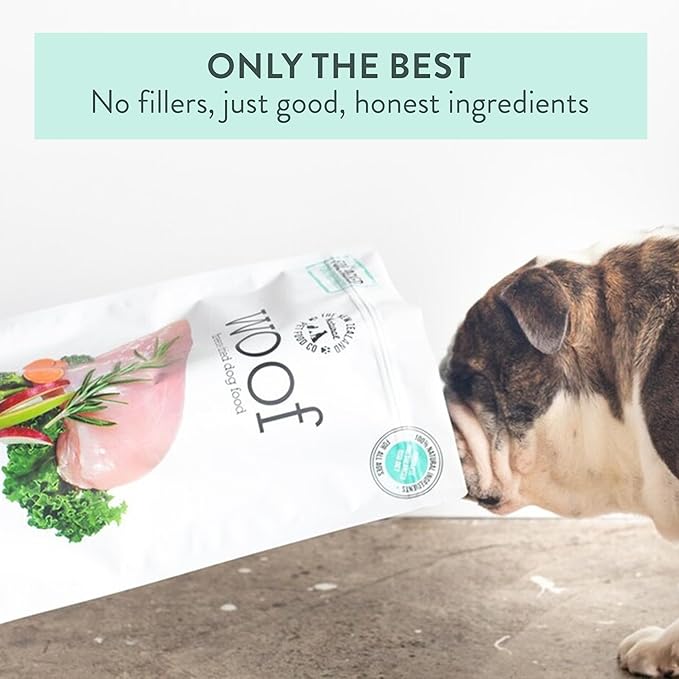 The New Zealand Natural Pet Food Co WOOF Freeze Dried Dog Food - Chicken Recipe, High Protein Dog Treats & Snacks, Dog Food Toppers & Meals, 2.2 lb