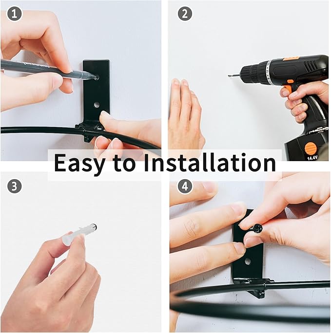 Wall Mounted Dog Bowls-2 * 16 Oz, Stainless-Steel Raised Adjustable Height Dog Food and Water Bowls, Elevated Pet Comfort Feeding Bowl for Medium Large Dogs Cats(Collapsible)