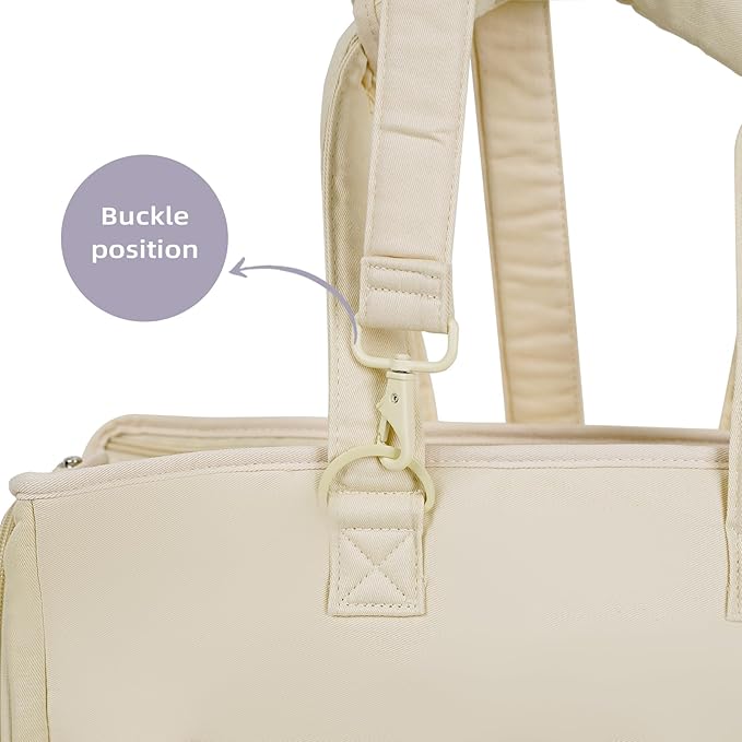 Pet Carrier Shoulder Strap - Lightweight and Comfortable Pet Carrier Accessory for Easy Travel - Reduces The Burden of Carrying Your Pet (Beige)