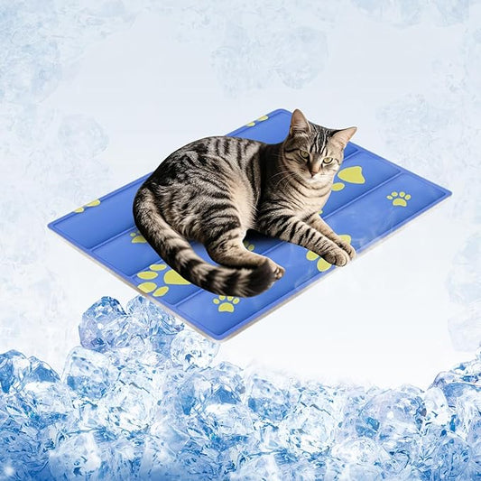 Dog Cooling Mat, Cooling Mat for Dogs & Cat, Provides Instant Relief for Small, Medium, Large Dogs, Washable, Non-Slip Design, Perfect for Hot Summer Days to Keep Pets Comfortable(S 20''*16'')
