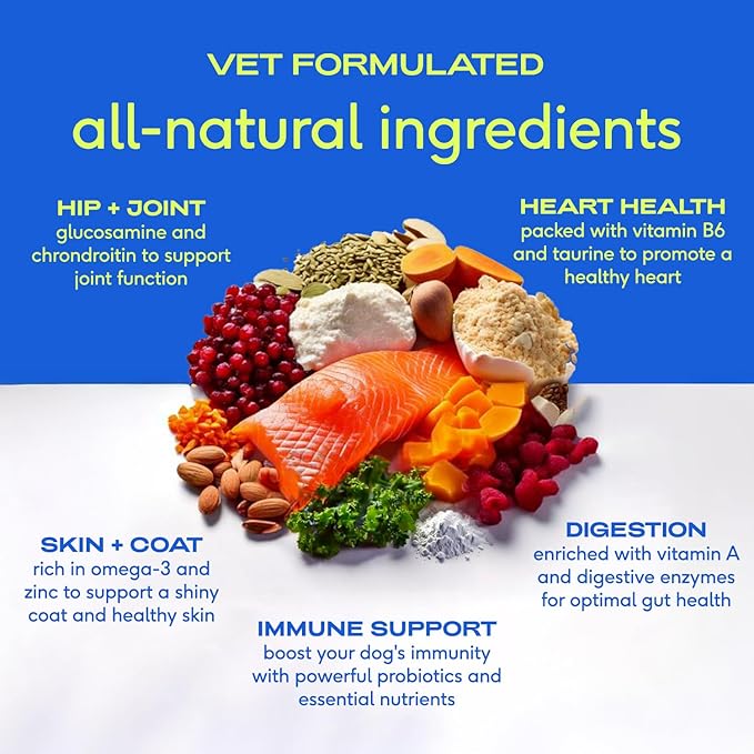 Native Pet Dog Vitamins & Supplements - 11-in-1 Vitamin Powder for Dog Food Topper - Collagen, Glucosamine, Probiotics, Omega & More- Supports Healthy Gut, Mobility & Overall Health - 120 Scoops