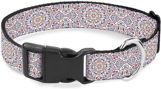 Paisley Flower Floral Mandala Dog Collar Cat Big Neck Collars Soft for Small Extra Large Heavy Duty Pet Dogs