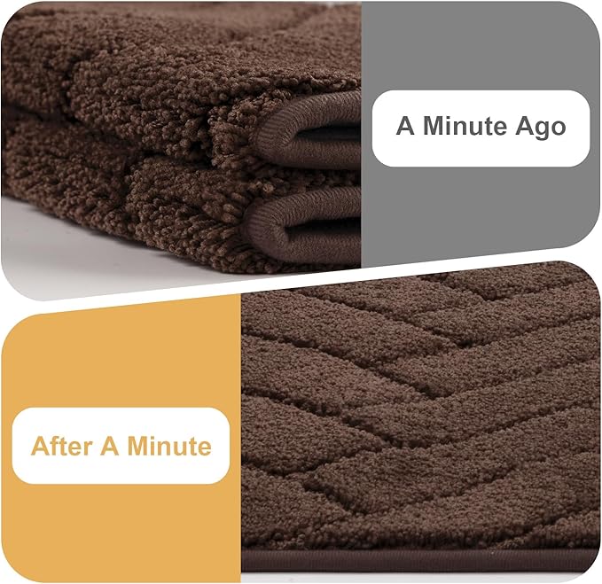 Tindbea Dog Mat for Muddy Paws,Absorbs Moisture Dirt Non-Slip Washable Mud Mat for Dogs,Soft Rubber Backing Front Inside Pet Rug for Entryway, Mud Dog Paws, Patio(20"x48",Coffee)