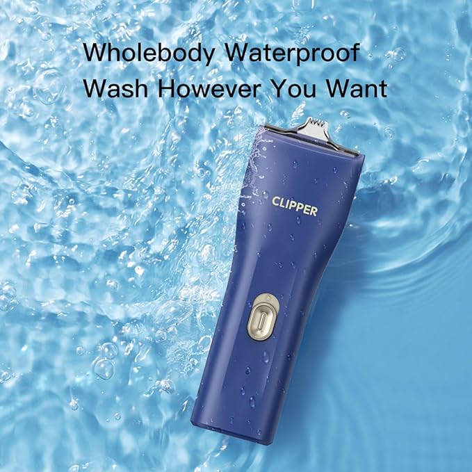 Dog Grooming Cilppers,Handy & Powerful Pet Electric Hair Trimmer Kits Waterproof Cordless Rechargeable Grooming Shavers for Small Dogs and Cats