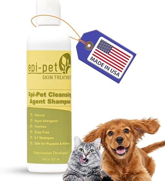 Cleansing Agent Pet Shampoo, 8 oz, White and Green (80518)