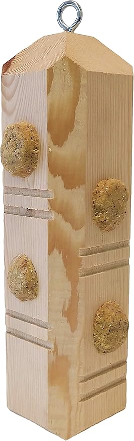 Wildlife Sciences Suet Plugs 48 Pack, Case of 12 Individually Wrapped 12 oz 4 Packs (Sunflower Blend)