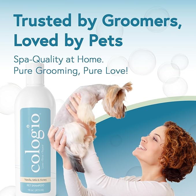 Dog Shampoo with Manuka Honey – Odor Eliminator & Itch Relief for Dry, Sensitive Skin – Hypoallergenic, Moisturizing, Groomer-Developed Formula – Puppy Safe, Paraben-Free, Made in the USA 16oz