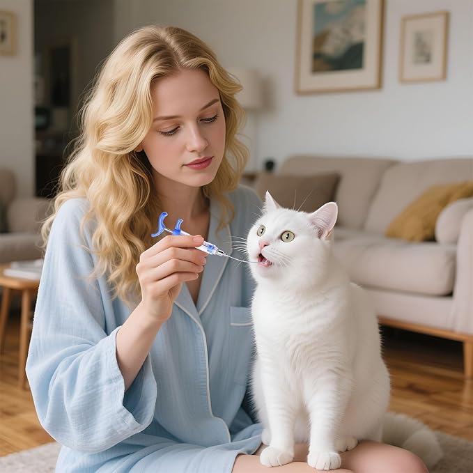 2Pcs 10ML Livestock Syringe, Reusable Adjustable Goat Drench Syringe, with 1 Drench Nozzle 10 Needles, Suitable for Small Poultry And Birds Such As Chickens, Ducks, Cats, Dogs, Etc