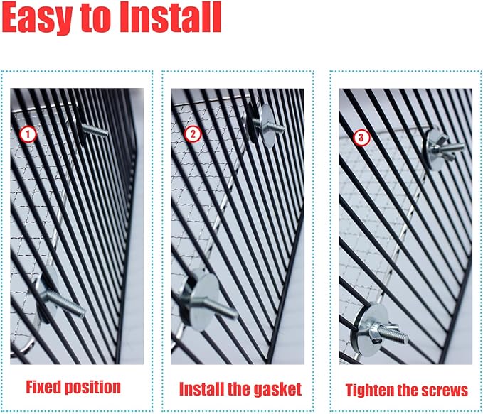 2 Pack Parrot Perch Platform,7.9x5 in Stainless Steel Shelves for Bird Cage,Flat Platform Training Stand Small Animals Cage Accessories, Lovebirds,Parakeets,Budgies, Conures, Cockatiels