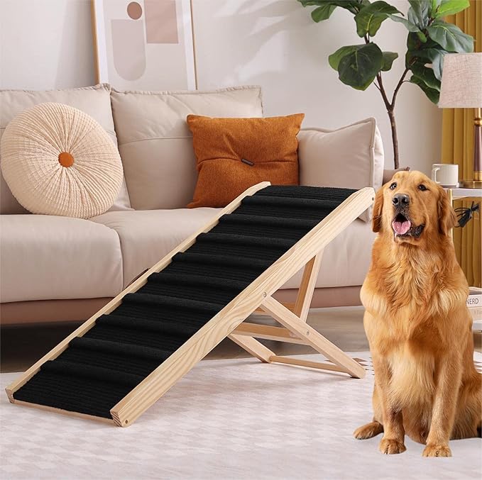 Large Dog Pet Ramp Stairs for Bed Car Truck Couch SUV,Dog Pet Ramp for Small Large Dogs Pets to Get on High Bed Truck Couch Sofa