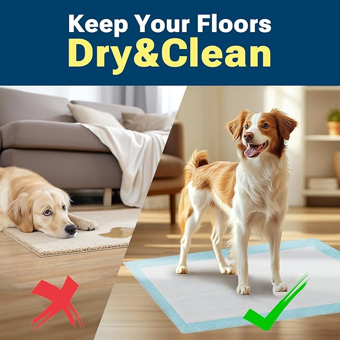 Extra Large Puppy Pads 28"x34",Super Absorbent Disposable Pee Pads for Dogs / Wee Wee Pads / Potty Training Pads, Incontinence Bed Underpads for Adults, 50 Count