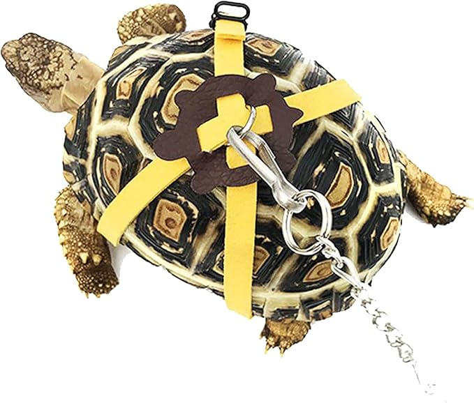 QBLEEV Adjustable Turtle Leash Harness, Pet Tortoise Walking Rope with Comfortable Fit, Outdoor Training Control Harness for Hamsters Guinea Pigs Chinchillas Ferrets