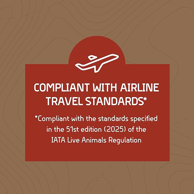 SportPet Designs Plastic Airline Approved Kennels Wire Door Travel Dog Crate, Small (No Wheels)