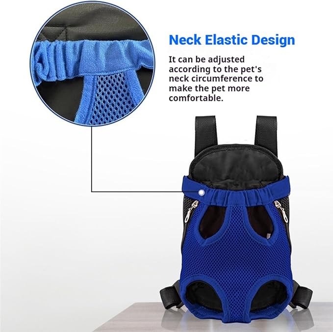 Portable Pet Carrier Backpack, Adjustable Pet Front Cat Dog Carrier Backpack Travel Bag for Small Medium Dogs Cats Puppies, Cat Backpack Carrier for Hiking Cycling (B, S)