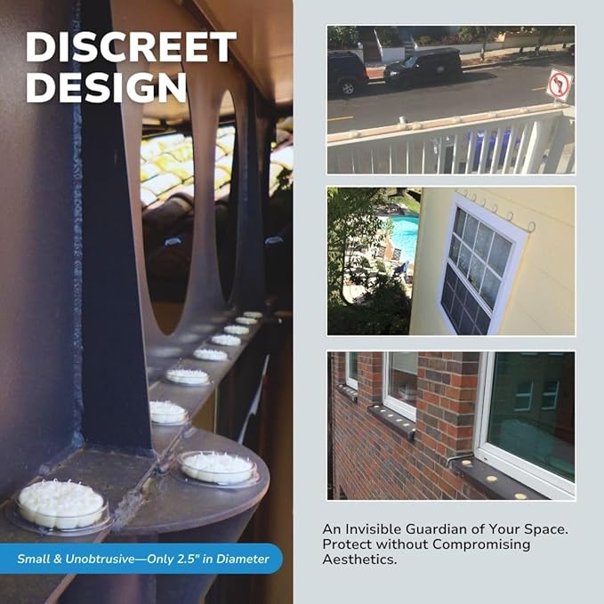 Bird Barrier Optical Gel 24 Pack | Natural Multisensory Bird Deterrent | Easy Installation | Discreet Appearance | Long-Lasting Solution | Repels Birds on Roofs, Beams Signs, Soffits, Ledges, and More