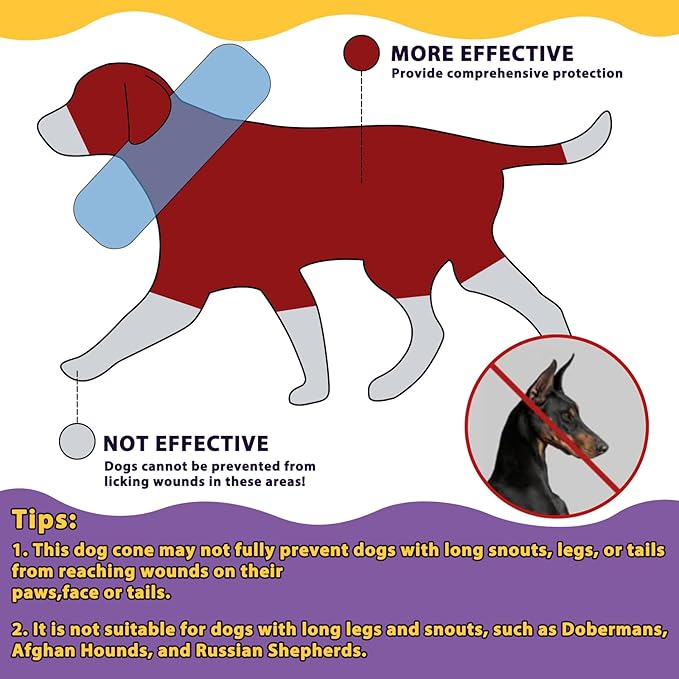 Crazy Felix Soft Donut Cone for Dogs to Stop Licking, Chihuahua Pomeranian Recovery Collar After Surgery Inflatable Cone Alternative for Small Medium Large Dogs, Elizabethan Collar with Boxer Pattern