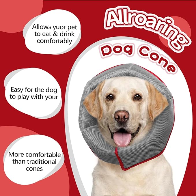 Dog Cone Collar After Surgery, Adjustable Soft Recovery Cone for Small Dogs to Stop Licking, Light-Weight Comfortable Elizabethan Collar for Dogs Anti-Bite Lick Protective Wound