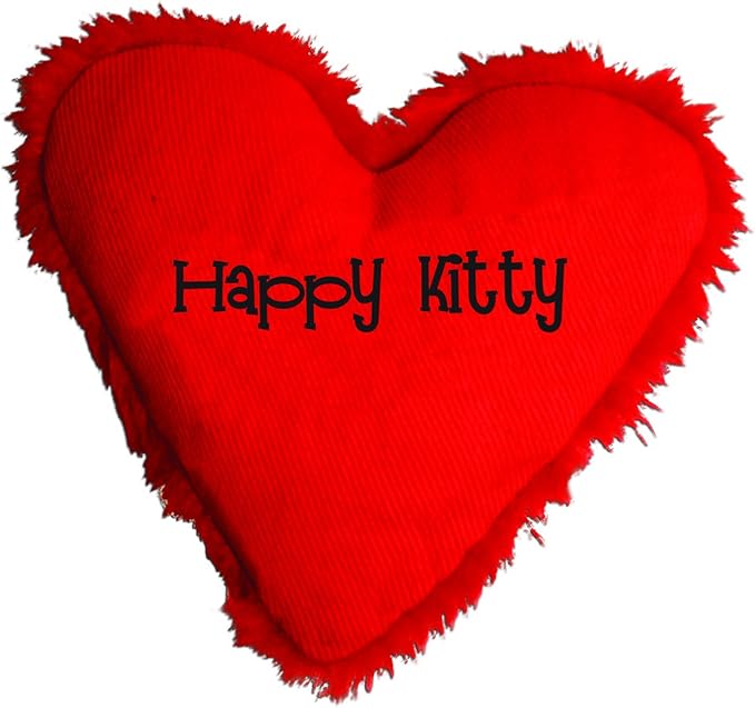 Yeowww! Heart Attack Pack: 3X 100% Organic Catnip Heart Cat Toys, Each with a Different Phrase