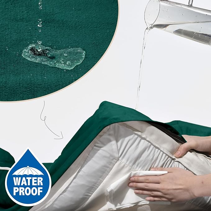 Comfort Expression Small Dog Beds Waterproof Cat Beds Orthopedic Foam Sofa Beds for Small Dogs Comfy Pet Bed with Washable Removable Cover & Non-Slip Bottom(XX-Small,Emerald)