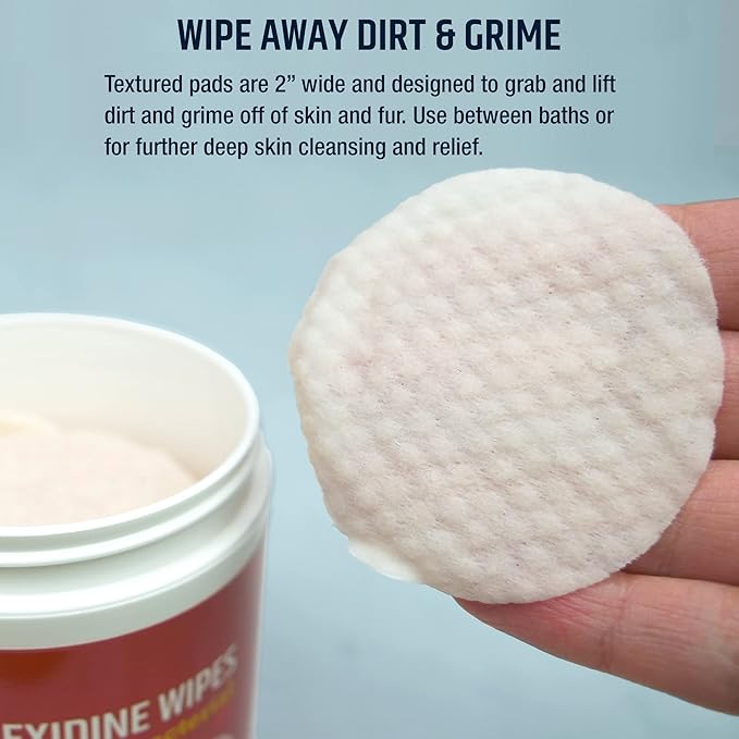 Pet MD Topical Wipes for Cleansing - with Aloe for Cats and Dogs - 50 Count