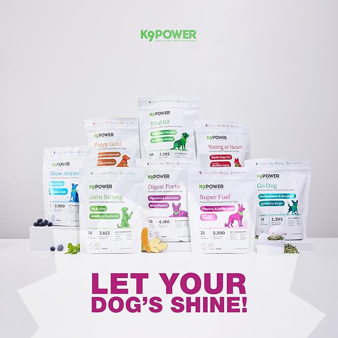 K9 Power Super Fuel for Dogs 1lb - Boosts Energy Levels Supports Muscle Growth & Enhances Joint Health