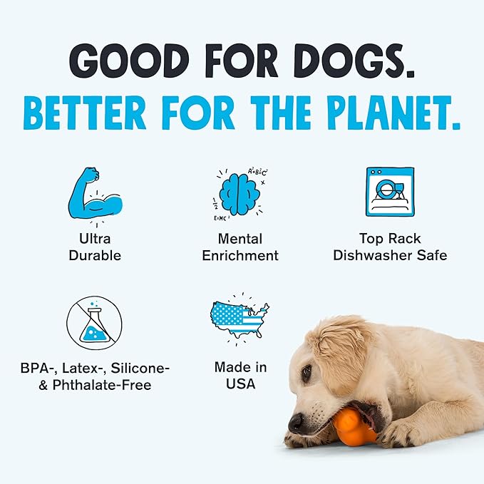 WEST PAW Zogoflex Tux Treat Dispensing Dog Chew Toy – Interactive Chewing Toy for Dogs – Dog Games for Aggressive Chewers, Fetch, Catch – Holds Kibble, Treats, Small 4", Bubblegum