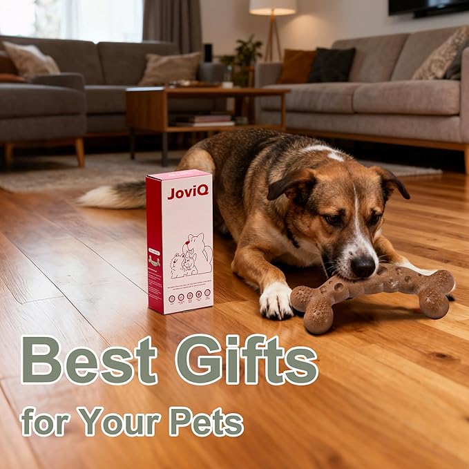 Dog Chew Toy for Aggressive Chewers Milk Flavored Indestructible Dog Bone Toys for Medium Large Breed to Keep Them Busy