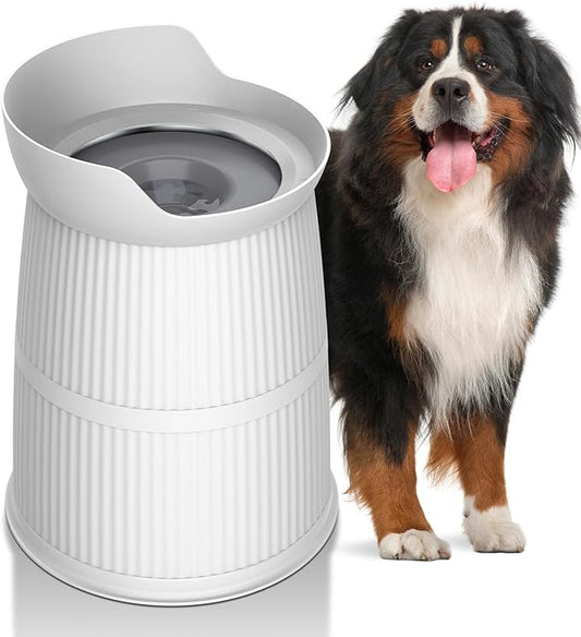 Elevated Dog Bowls for Large Dogs-[15.4-inch high],4.4L No Spill Dog Water Bowl, Adjustable Raised Bowls,Stainless Steel Water Bowl/Non-Slip/Water Dispenser