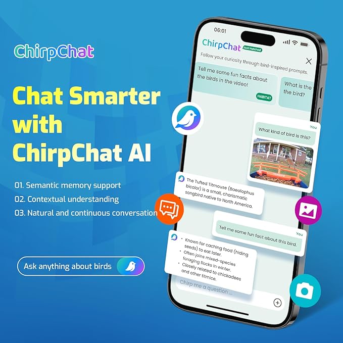 Smart Bird Feeder with Camera, Solar Powered, Free AI Identify Auto Video Capture & 2K HD Video Bird Feeders for Outdoors with SD Card, Gift for Birdlover