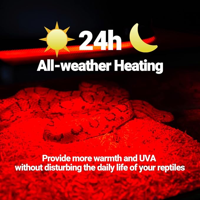 WACOOL 4 Pack Reptile Heat Lamp Bulbs,100W Infrared Basking Spot Light for Reptiles & Amphibians, Red Heat Lamp Bulb for Bearded Dragon Gecko Turtle Lizard (75, Watts)…