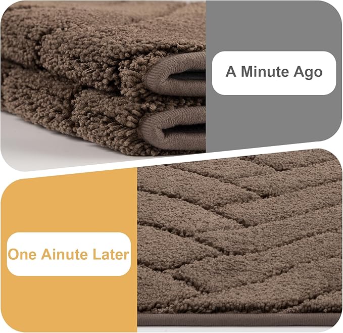 Tindbea Dog Mat for Muddy Paws,Absorbs Moisture Dirt Non-Slip Washable Mud Mat for Dogs,Soft Rubber Backing Front Inside Pet Rug for Entryway, Mud Dog Paws, Patio(20"x48",Latte)