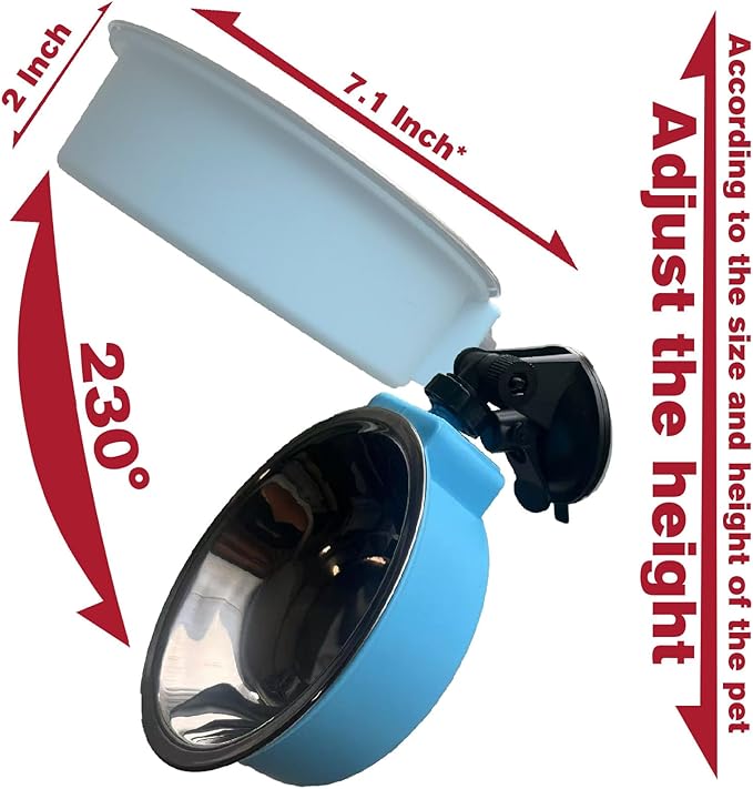 Jacknthe-Healthy and Practical, pet Breed and Growth Adjustable Bowl Height and Feeding Angle, adhered to a Smooth Surface and Foldable for Easy Storage.