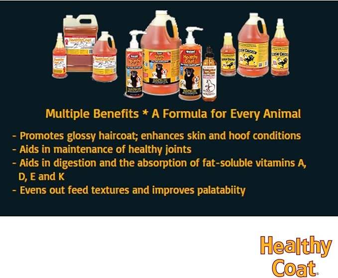 Healthy Coat Kickin' Chicken Feed Supplement: Gallon. Plumage, Skin, Molting, Egg, Immune System, Energy