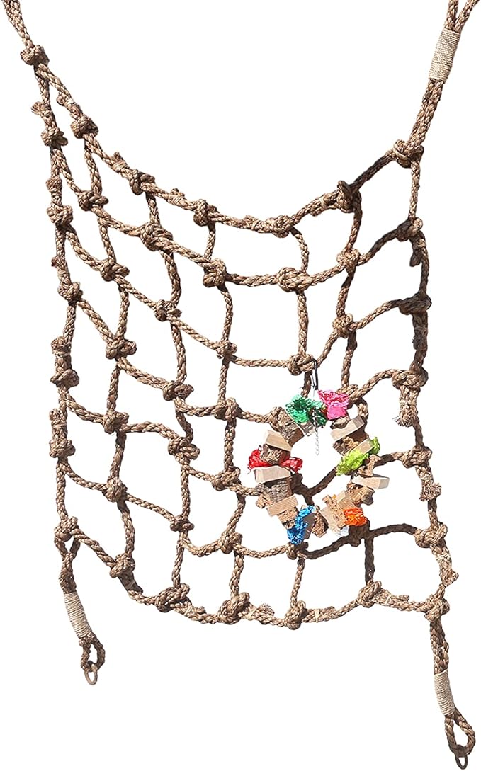 Parrot Climbing Rope Net (Choose Size) (Medium 3x3ft)