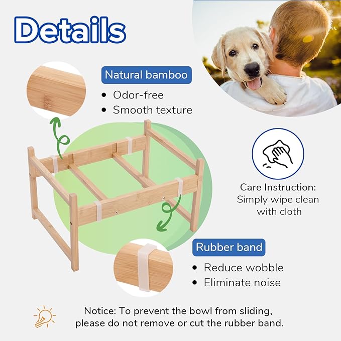 PEDAY 2.64 Gallon Raise Dog Water Bowl, Human Grade 18/8 Stainless Steel