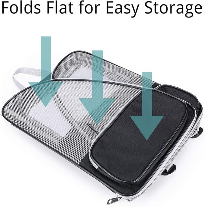 Lollimeow Cat Backpack Carrier, Ideal for Small Animals & Puppies, Airline Approved,Safe for Travel, Hiking, Vet Transport & Outdoor Use Fully Ventilated Design for Ultimate Comfort On-The-Go