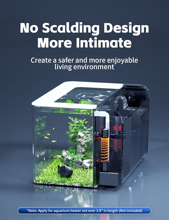 Betta Fish Tank, 2.5 Gallon Aquarium Kit with Filter, Light, Self Cleaning, Oxygenation, Small All in One Starter Fish Tank for Goldfish, Guppy, Shrimp, Desktop, Acrylic