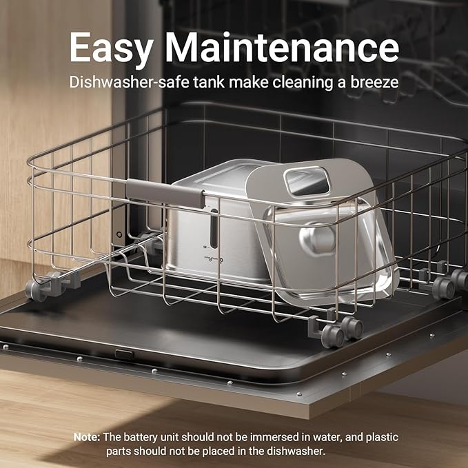 DownyPaws Cat Water Fountain Stainless Steel Wireless, 101 oz/3L FurSink Cordless Cat Water Dispenser for Pets, Battery Operated Dog Drinking Fountain with Motion Sensor, Metal with 6 Filters