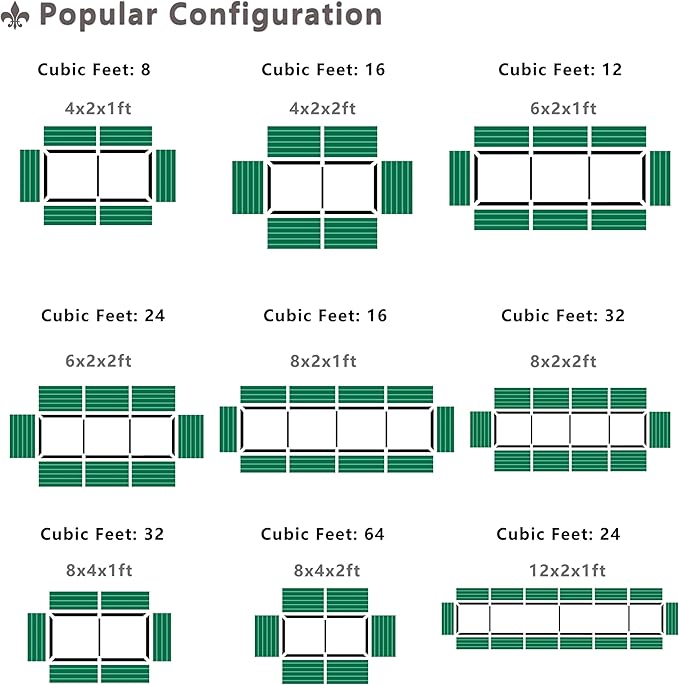 8x2x2FT Galvanized Raised Garden Bed,Planter Raised Beds-Metal Garden Box,Large Plant for Outdoor Planting, Vegetables Bed，Flower,herb-Sliver