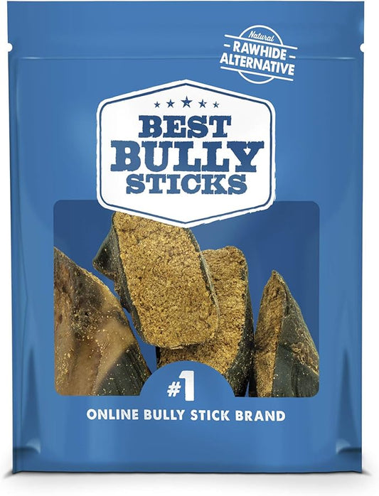 Best Bully Sticks Peanut Butter Stuffed Cow Hooves - 4 Count (Pack of 1) - Natural Dog Treat, Easily Digestible, Supports Dental Health