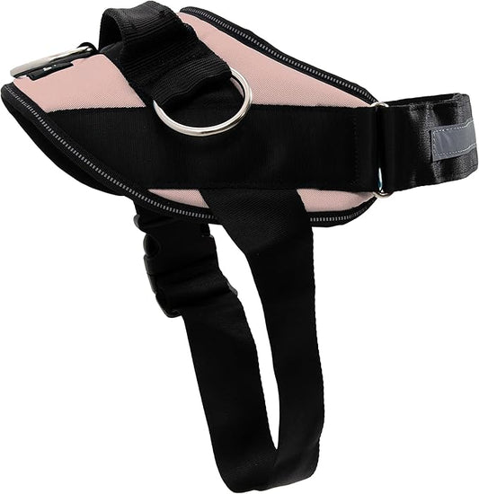 ShawnCo Essential Dog Harness, No-Pull Pet Vest with 3 Leash Clips, No Choke, Reflective, Adjustable and Padded, for Easy Walking and Training for Small, Medium and Large Dogs (Rose Gold, XS)