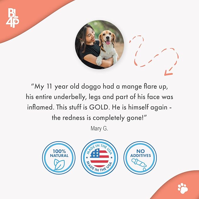 Mange Treatment for Dogs, Natural Dog Itching Skin Relief for Demodectic & Puppy Mange, Mites, Canine Scabies, Helps Dogs Skin Irritation, Hot Spots, Hair Loss, and Canine Dandruff, 400 Odorless Pills