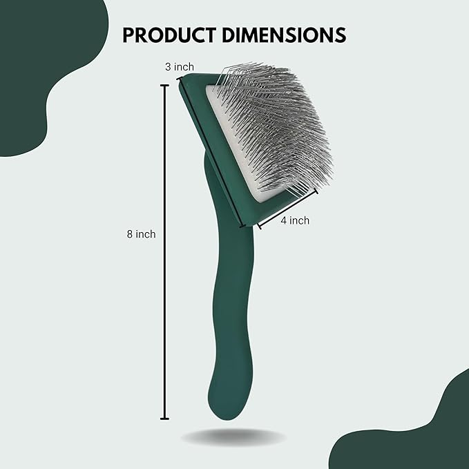 Premium Dog Slicker Brush – Doodle Grooming Brush for Long Haired Dogs - Goldendoodle, Labradoodle, Poodle & Golden Doodle – Ideal for Wavy & Curly Hair - Detangles & Fluffs Curly, Double Coats