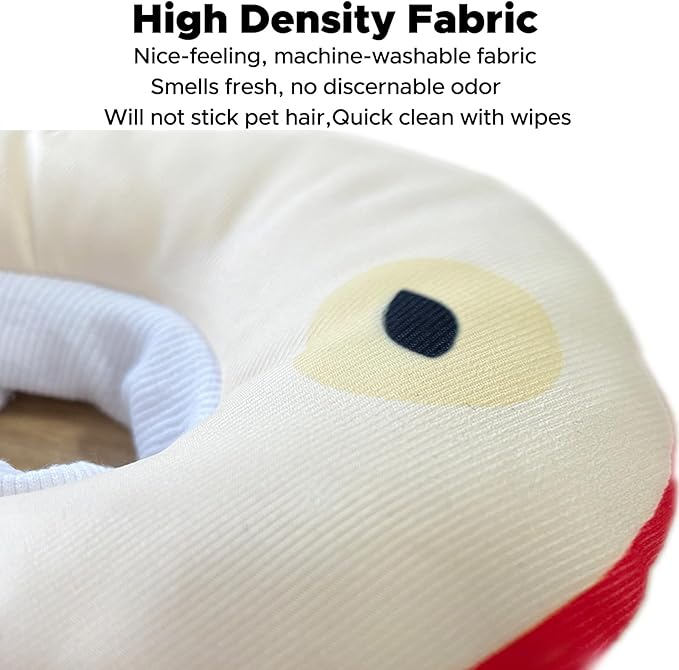 Kitten Cones After Surgery 0-6 Months, Donut Extra Small Kittern Cone Collar Soft to Stop Licking Neck, Elizabethan e Collar for Recovery (S for Kitten [Neck: Up to 7.5"] - Apple)