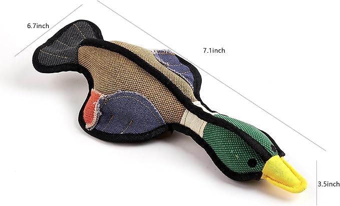 Duck Squeaky Dog Toys, Dog Chew Toy, Puppy Chew Toys for Teething, Indestructible Dog Toys for Aggressive Chewers, Dog Toy for Small Medium Large Breed
